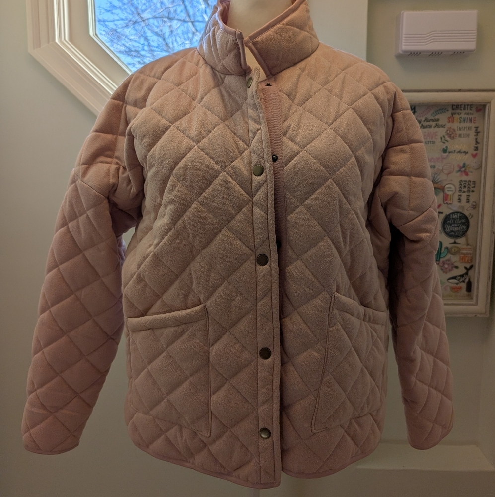 Soft pink puffy jacket